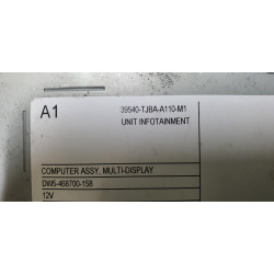 39540-TJB-A11 Acura RDX Radio Media Receiver A1 2019-2021