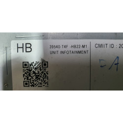 39540-T4F-HB22-M1 Honda Pilot Navigation Radio Media Receiver HB 2021-2023