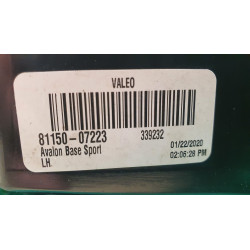 81150-07223 Toyota Avalon Left Full LED Headlight 2019-2022