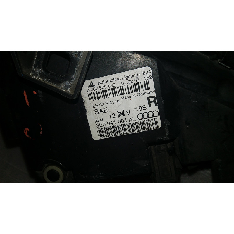 8E0941004AL Audi A4 Right Headlight 2005-2009