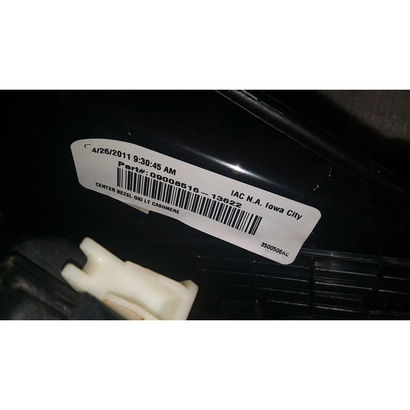 20843248 Buick LaCrosse Radio Control Climate Panel 2010-2012 20825154