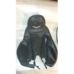 74038651 Chevrolet Corvette C6 Seat Black Leather Cover 2007-2013