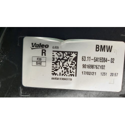 63115A1E0B4 BMW X2 Right LED Headlight 2022-2024