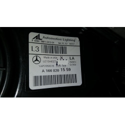 1668201559 Mercedes-Benz GLE Left Halogen Headlight 2016-2019