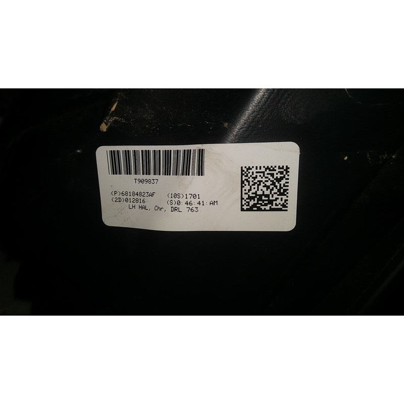 68184823AF Dodge Durango Left LED Halogen Headlight 2014-2020 68184823AG