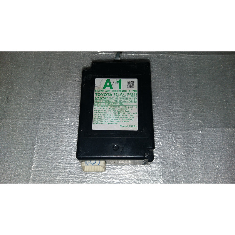 897A0-02010 Toyota Corolla Door and Tire Pressure Control Module 2014-2016