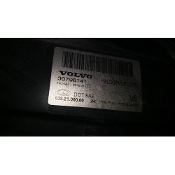 30796141 Volvo S80 Left Black Halogen Headlight 2007-2013