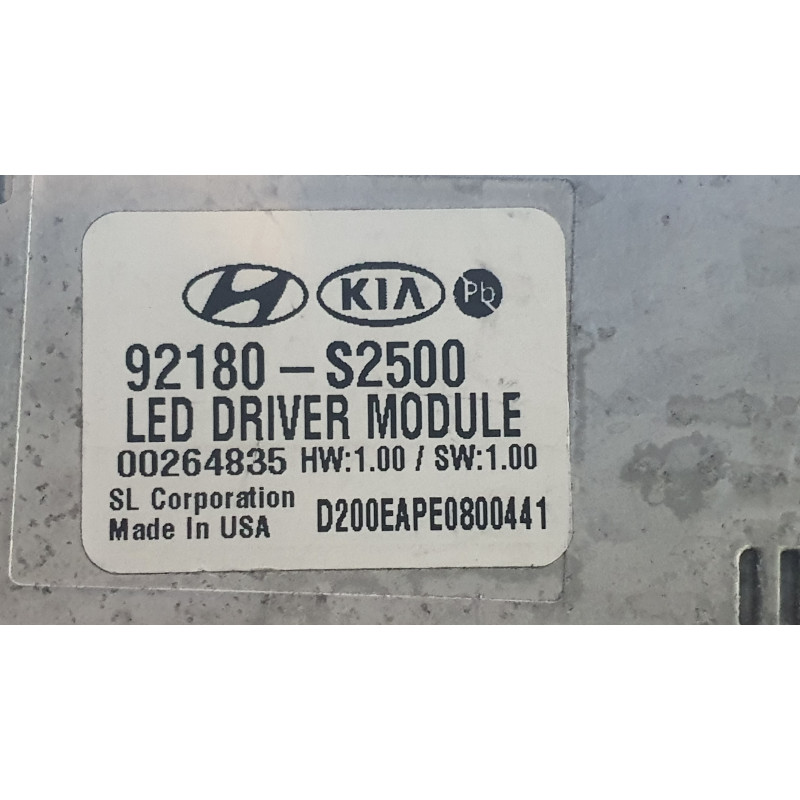 92180-S2500 Hyundai Santa Fe Headlight LED Driver Ballast Module 2021-2023