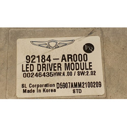 92184-AR000 Hyundai Headlight LED Control Driver Module Ballast 2021-2025