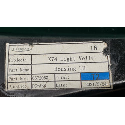 6572057 Citroen DS7 CrossBack Left Daytime Running LED Fog Lamp (Black)