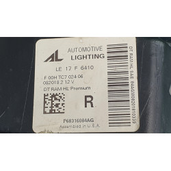 68316084AG Dodge RAM 1500 Right Full LED Dynamic AFS Bi-LED Headlight