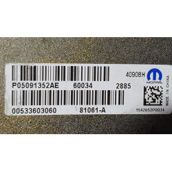 05091352AE Dodge Durango Roof GPS Radio Antenna 2014-2020 05091352AC