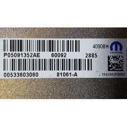 05091352AE Dodge Durango Roof GPS Radio Antenna 2014-2020 05091352AC
