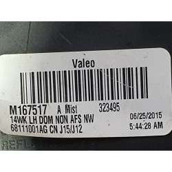 68111001AG Jeep Grand Cherokee Left LED Xenon Headlight 2014-2016