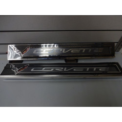 23146466 Chevrolet Corvette Door Sill Overlay LED Lighting Plates 2014-2017