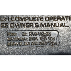 04671226 Chrysler Sebring Key Remote Fob Transmitter 1997-2000