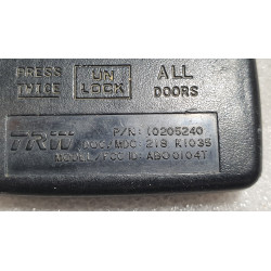 10205240 Chevrolet Key Remote Fob Transmitter 1991-1996