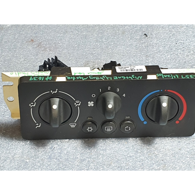 10363492 Saturn ION AC Heater Climate Control Switch 2006-2007 10388471