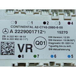 A2229001712 Mercedes-Benz C Right Front Door Control Module 2014-2020
