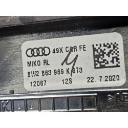 8W2863969K Audi A4 Center Console Carbon Trim Panel 2017-2022 8W2863969
