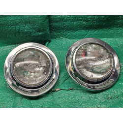 DAC2110 Jaguar XJ6 Headlight With Chrome Bezel Pair 1976-1987