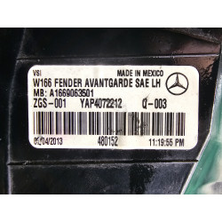 A1669063501 Mercedes-Benz ML Left LED Tail Lamp 2012-2015