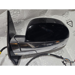 20843213 Cadillac Escalade Left Power Fold Turn Blind Spot Chrome Mirror