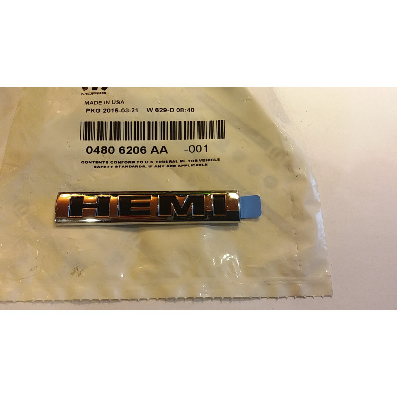 04806206AA Chrysler HEMI Emblem Nameplate 2005-2013