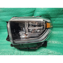 81150-0C140 Toyota Tundra Left Full LED Chrome Headlight 2018-2021