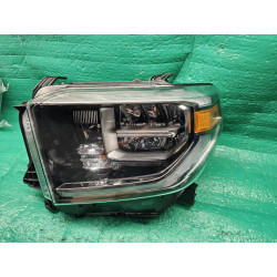 81150-0C140 Toyota Tundra Left Full LED Chrome Headlight 2018-2021
