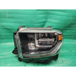 81150-0C140 Toyota Tundra Left Full LED Chrome Headlight 2018-2021