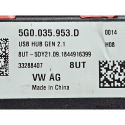 5G0035953D Volkswagen Atlas USB Hub Electronic Module 2018-2023