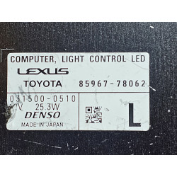 85967-78062 Lexus NX Left LED Headlight Control Ballast Module 2023-2025