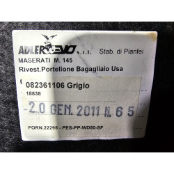 082361106 Maserati GranTurismo Trunk Hood Bonnet Lining Cover 2010-2019