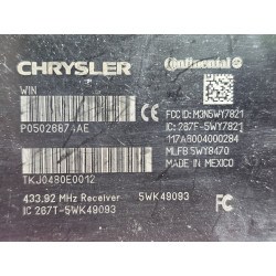 05026874AE Chrysler Town & Country Ignition Lock Receiver 2008-2010
