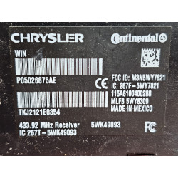 05026875AE Chrysler Town & Country Ignition Lock Receiver 2009-2010