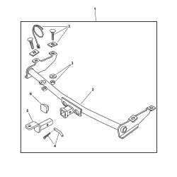 82205890 Dodge Neon Receiver Trailer Towing 2000-2005