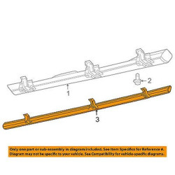 55397067AI Jeep Wrangler Left Body Side Sill 2007-2017
