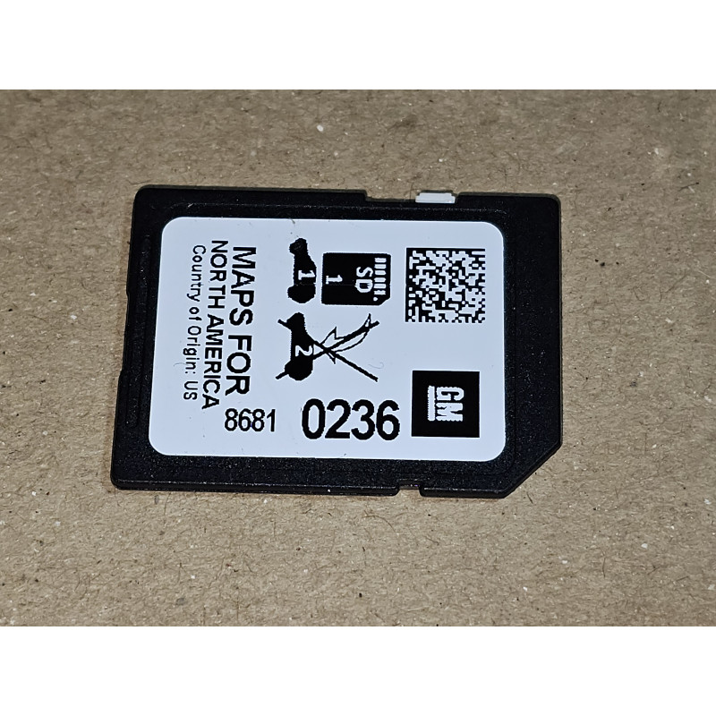 86810236 GMC Navigation GPS SD Memory Card (North America Maps) 2018-2023