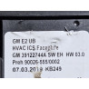 39122744 Buick Envision AC Heater Climate Control Faceplate 2021-2025