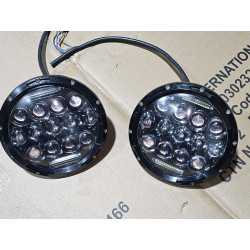 Jeep Wrangler 7 Inch 35W 13 LED Headlights 1997-2018 | Royal Enfield