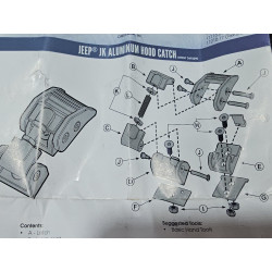 Jeep Wrangler XHD Hood Catches Aluminum Latch 2007-2018