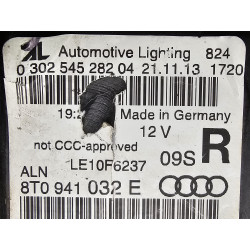 8T0941032E Audi A5 Right AFS Xenon Headlight 2013-2017