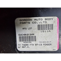 53801-0C190 Toyota Tundra Right Front Fender 2007-2013