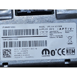 68465149AC Dodge Durango Multimedia Receiver Display Screen Monitor