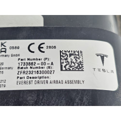 1733862-00-A Tesla Cybertruck Steering Wheel Driver Airbag