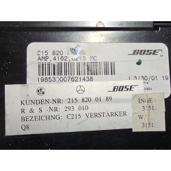 2158200189 Mercedes-Benz CL600 Bose Audio Amplifier 2000-2006