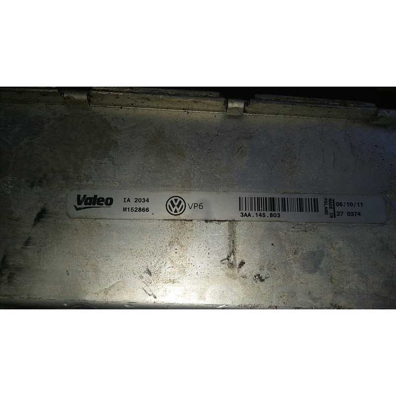 3AA145803 Volkswagen Passat B7 Radiator Intercooler 2013-2016