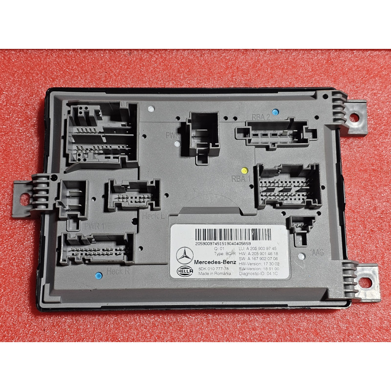 A2059009745 Mercedes-Benz C-Class Body Control Module (BCM/SAM) Rear