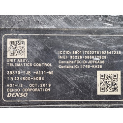 39870-TJB-A111-M1 Acura RDX Telematics Control Module 2019-2021